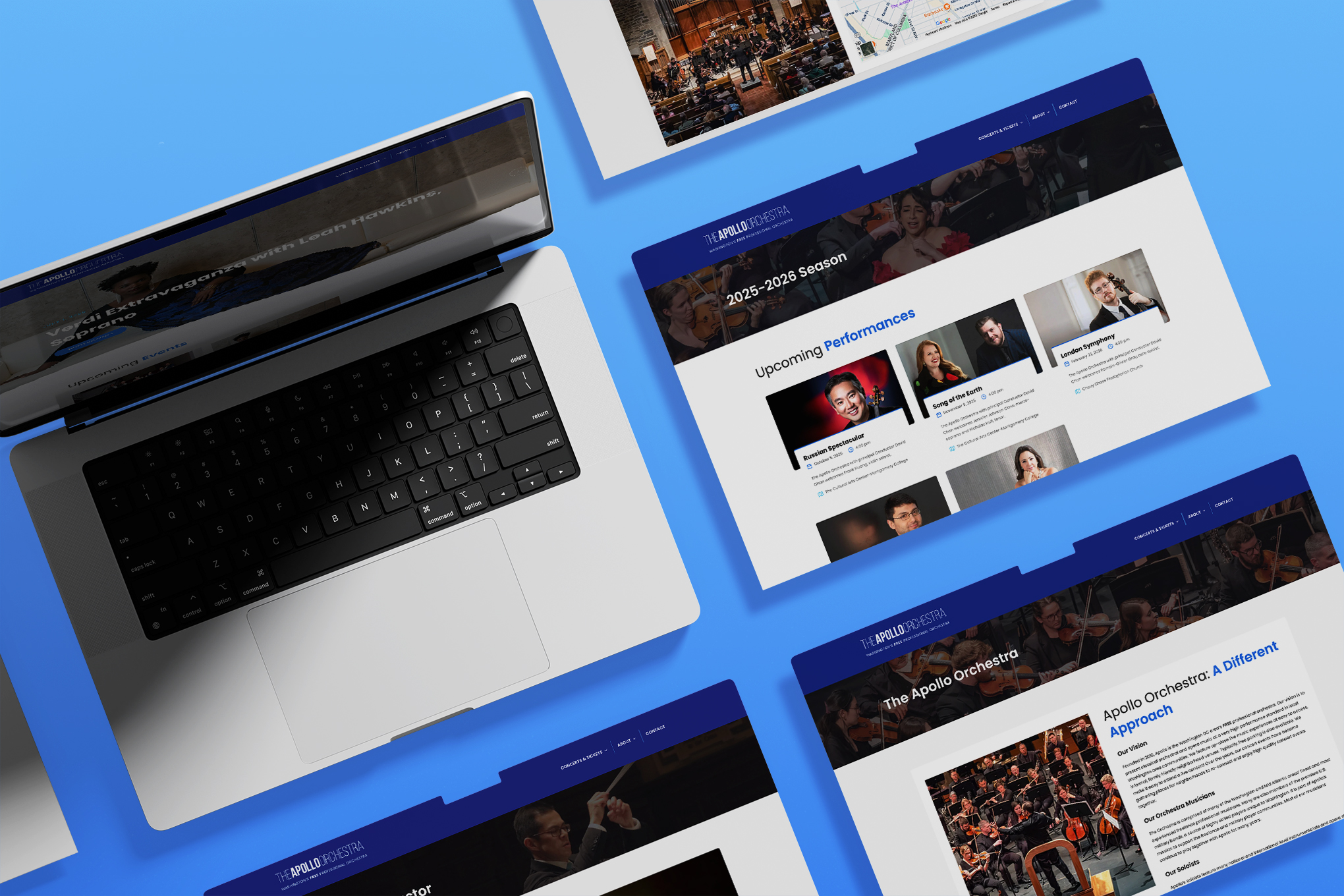 Apollo Orchestra website design