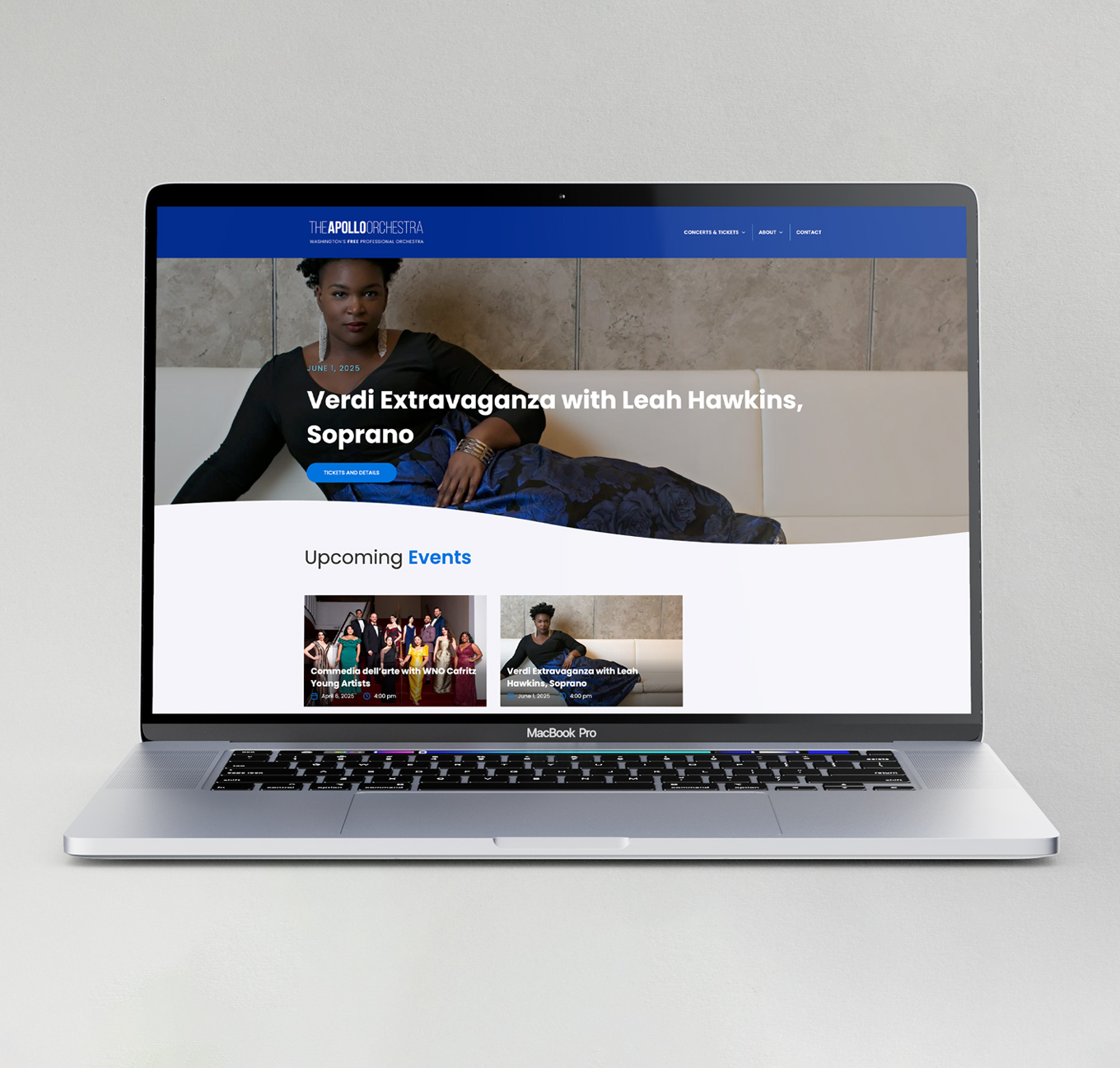 Apollo Orchestra website design