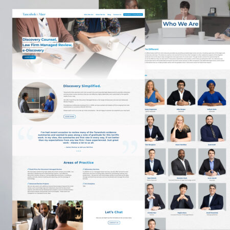 Tanenholz & Marr Website Design